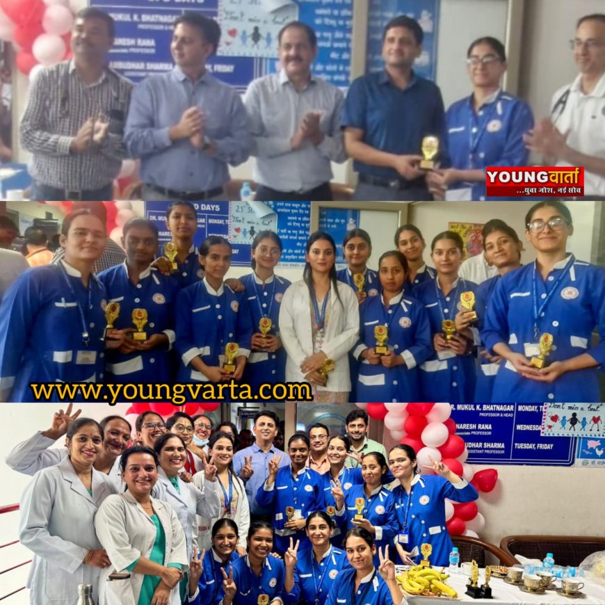विश्व हृदय दिवस पर माता पद्मावती कॉलेज ऑफ नर्सिंग की छात्राओं ने चलाया जागरूकता कार्यक्रम 