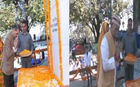 महात्मा गांधी व लाल बहादुर शास्त्री की जयंती पर राज्यपाल, सीएम सहित अन्य ने श्रद्धांजलि की अर्पित