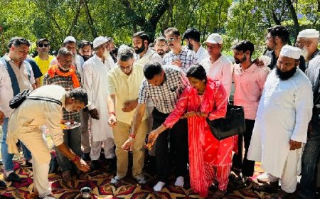 विधायक अजय सोलंकी ने ग्राम पंचायत मातर भेड़ों के ग्राम भेड़ों से आदीबद्री तक 5 कि.मी. सड़क का किया भूमि पूजन