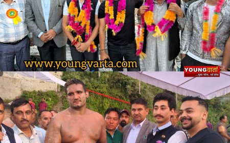 जुन्गा के जिला स्तरीय दशहरा मेले में दिल्ली के पहलवान रोहित ने जीती कुश्ती , बीर सिंह रहे उपविजेता 