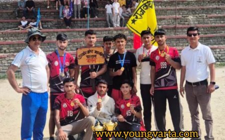 जिला स्तरीय जूडो प्रतियोगिता में बलग स्कूल का दबदबा , पांच गोल्ड और एक सिल्वर मेडल जीतकर हासिल किया पहला स्थान 