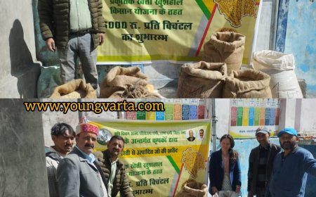 प्राकृतिक खेती खुशहाल किसान योजना के तहत किसानों से 6000 प्रति क्विंटल की दर से ही रही जौ की खरीद