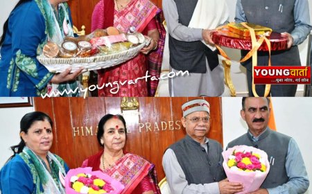 मुख्यमंत्री ने सपत्नी राज्यपाल को दी दीपावली की शुभकामनाएं