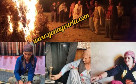 शिमला के क्योंथल क्षेत्र में दवालठा जलाकर पारंपरिक ढंग से मनाई दिवाली