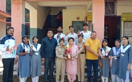 राजकीय वरिष्ठ माध्यमिक विद्यालय बनकला के "तीन छात्र व तीन छात्राओं का राज्य स्तर के लिए चयन