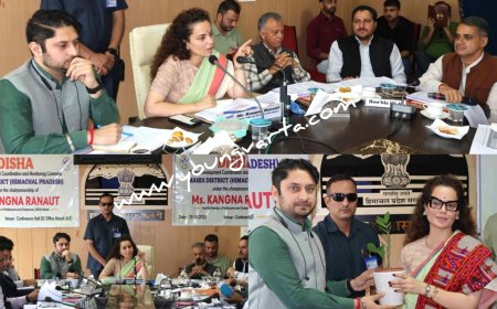 सांसद कंगना रणौत ने दिशा समिति की बैठक में की विकास परियोजनाओं की समीक्षा