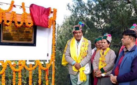 राजस्व मंत्री ने 02 करोड़ 56 लाख रुपए की लागत से निर्मित रिकांगपिओ से खवाँगी सड़क का किया लोकार्पण