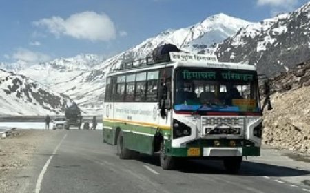 देश के सबसे ऊंचे और लंबे रूट पर एचआरटीसी की लेह-केलांग-दिल्ली बस सेवा इस सीजन के लिए बंद