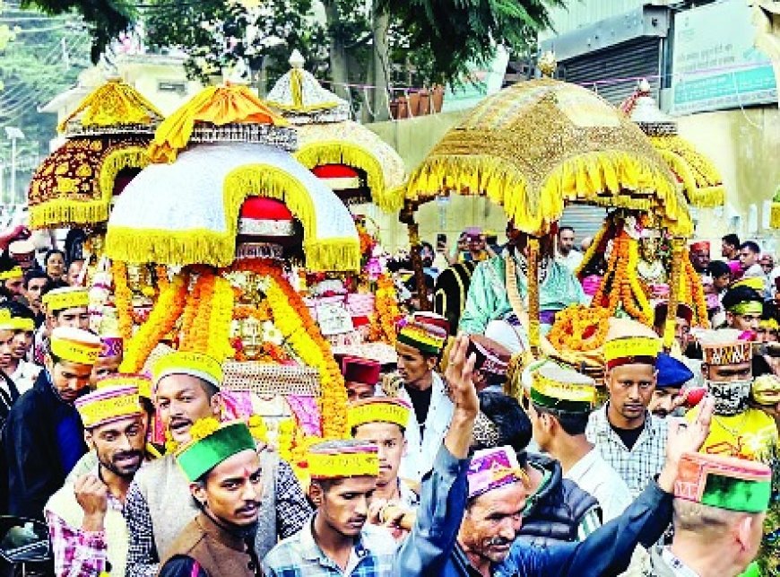अंतरराष्ट्रीय दशहरा उत्सव के चौथे दिन भगवान नरसिंह की निकली तीसरी जलेब यात्रा 