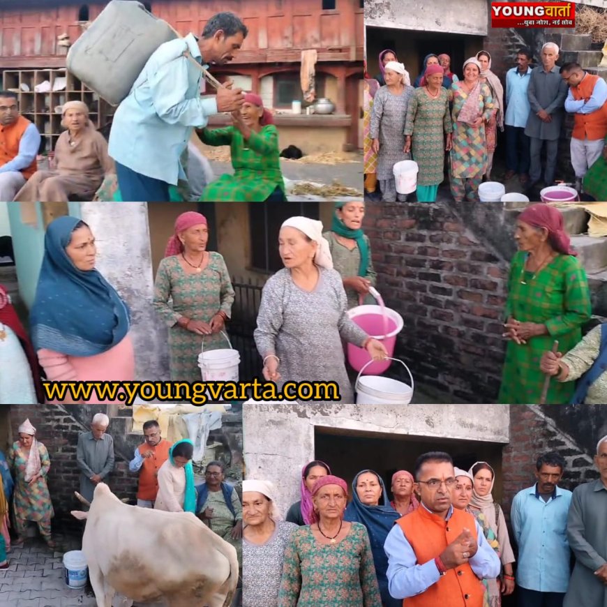 पानी की बूंद बूंद को तरसे उद्योग मंत्री हर्षवर्धन चौहान की गृह पंचायत के लोग, ठाणा के ग्रामीणों को 15 दिनों से नहीं मिल रहा पेयजल