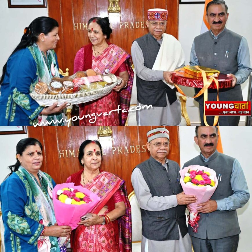 मुख्यमंत्री ने सपत्नी राज्यपाल को दी दीपावली की शुभकामनाएं