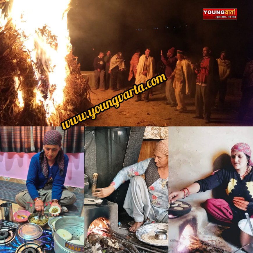 शिमला के क्योंथल क्षेत्र में दवालठा जलाकर पारंपरिक ढंग से मनाई दिवाली