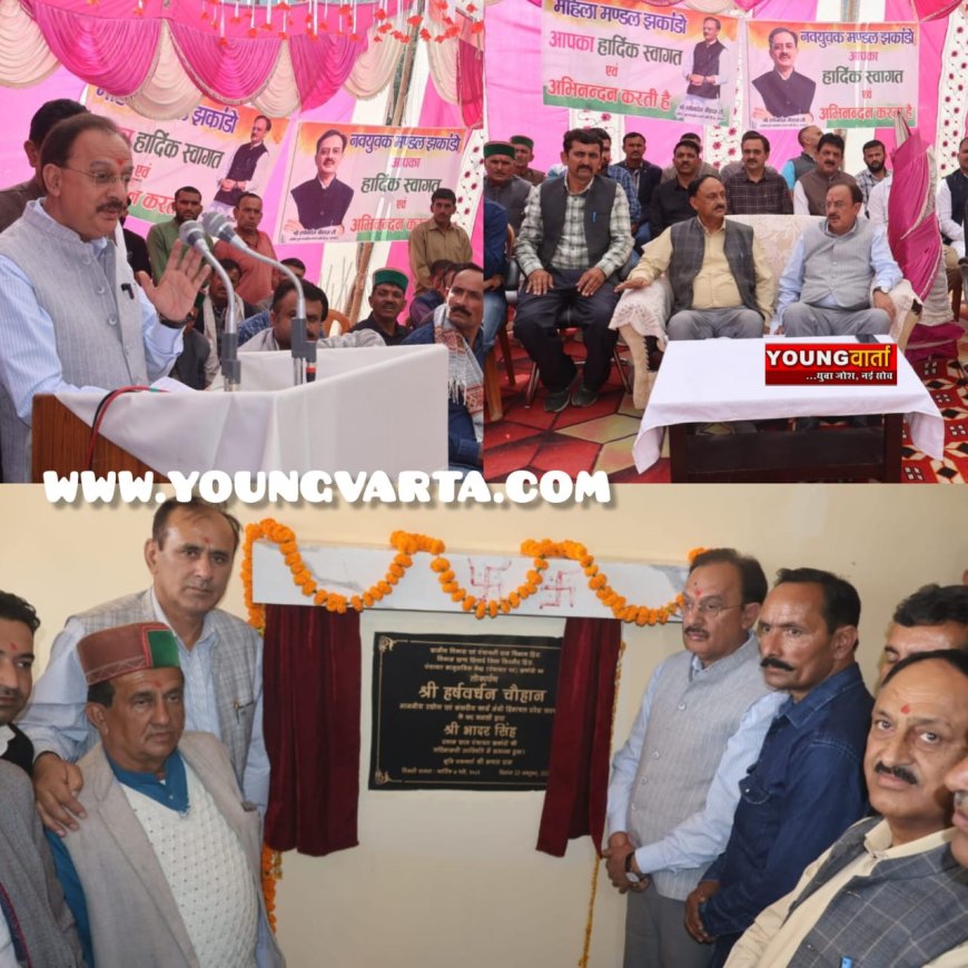 शिलाई विधानसभा क्षेत्र का विकास कांग्रेस सरकार की देन , नवनिर्मित पंचायत भवन के लोकार्पण पर बोले , उद्योग मंत्री  