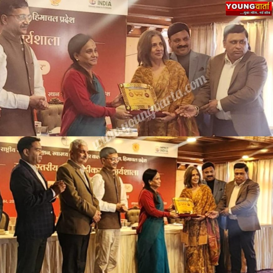 टीबी मुक्त भारत अभियान में मंडी मिला सर्वश्रेष्ठ प्रदर्शन पुरस्कार , स्वास्थ्य सचिव एम. सुधा देवी ने किया सम्मानित