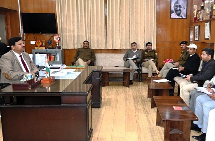 सड़क सुरक्षा को लेकर 23 नवंबर को स्कूलों के लिए आयोजित होगी विशेष कार्यशाला  :  उपायुक्त