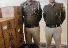 अवैध शराब तस्करी पर बड़ी कार्रवाई करते हुए पुलिस ने एक ट्रक से 200 पेटी ओल्ड मॉन्क की बरामद 