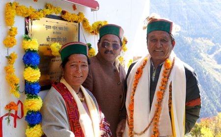 राजस्व मंत्री ने किन्नौर की ग्राम पंचायत रोघी में 77 लाख रुपए की राशि के विभिन्न विकास कार्यों का किया लोकार्पण