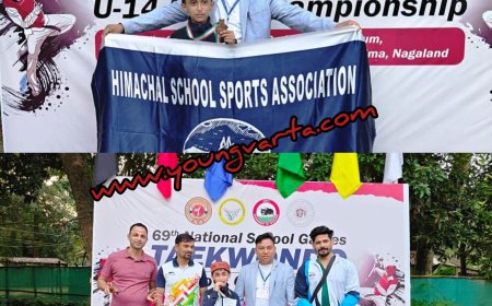 राष्ट्रीय स्तर की अंडर 14 ताइक्वांडो र्स्पधा में हिमाचल के अर्नव सैनी ने जीता कांस्य पदक