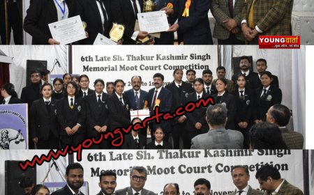 हिमाचल प्रदेश विश्वविद्यालय विधिक अध्ययन संस्थान शिमला में राष्ट्रीय मूट कोर्ट प्रतियोगिता का समापन