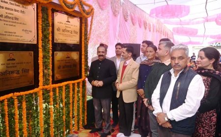 ग्रामीण विकास मंत्री ने चैड़ी पंचायत में 3.40 करोड़ की विभिन्न योजनाओं के किए उद्घाटन व शिलान्यास