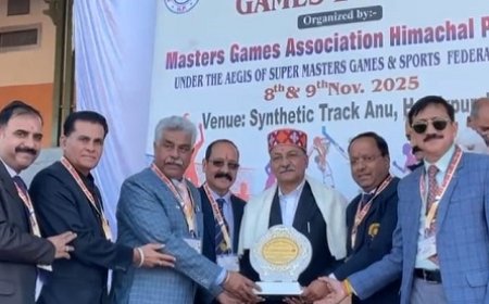 सुनील शर्मा बिट्टू ने किया राज्य स्तरीय मास्टर गेम्स का उदघाटन