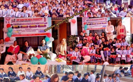 डीसी जतिन लाल और डॉ. रेणु सहरावत ने अंब स्कूल में बच्चों संग बिताए आत्मीय पल, वितरित किए जूते व जुराबें