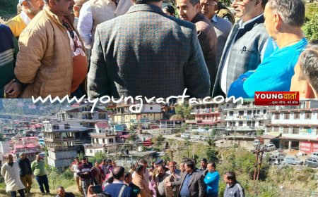 डीसी ने किया कथेड़ सडक़ का निरीक्षण , दिए सडक़ खोलने के निर्देश