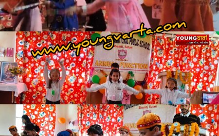 टैगोर स्कूल ने मनाया वार्षिक समारोह , मुख्य अतिथि ने नवाजे होनहार