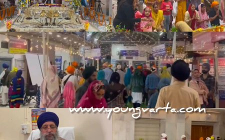 गुरु की नगरी पांवटा साहिब में देर रात तक आयोजित हुए कीर्तन समागम , शहीदी दिवस मनाने  देश भर से पहुंची संगते