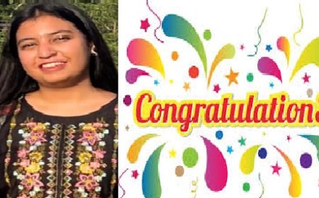 कांगड़ा के लंबागांव की रिया कंठबाल ने पंजाब यूनिवर्सिटी की पीएचडी प्रवेश परीक्षा में पहला रैंक किया हासिल  