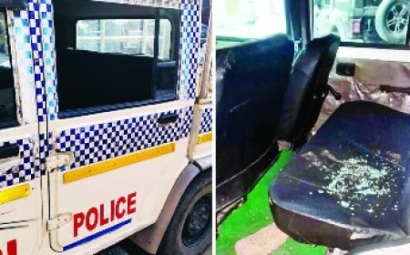 नशे में धुत्त दो युवकों ने पुलिस टीम पर बरसाए डंडे-बोतल-ईंट-पत्थर,आरोपी गिरफ्तार 