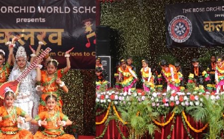 *द रोज ऑर्किड वर्ल्ड स्कूल में थीम "सस्टेनेबल डेवलपमेंट गोल्स" कलरव 2025 का सफल आयोजन 