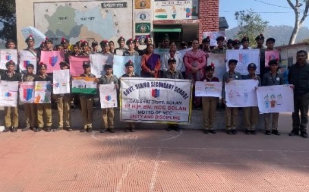 सोलन के सीसे स्कूल डगशाई एनसीसी दिवस आयोजित, 49 कैडेट्स ने लिया भाग 