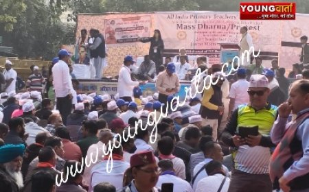 सिरमौर के 16 शिक्षा खंडो के अध्यक्ष महासचिव कोषाध्यक्ष ने टेट अनिवार्य करने के विरोध में किया धरना प्रदर्शन 