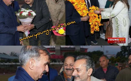 शीतकालीन सत्र के लिए धर्मशाला पहुंचे मुख्यमंत्री सुक्खू , कार्यकर्ताओं ने गर्मजोशी से स्वागत