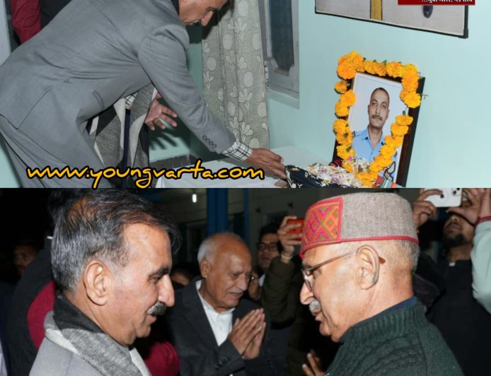 मुख्यमंत्री ने विंग कमांडर शहीद नमांश स्याल को श्रद्धांजलि अर्पित की