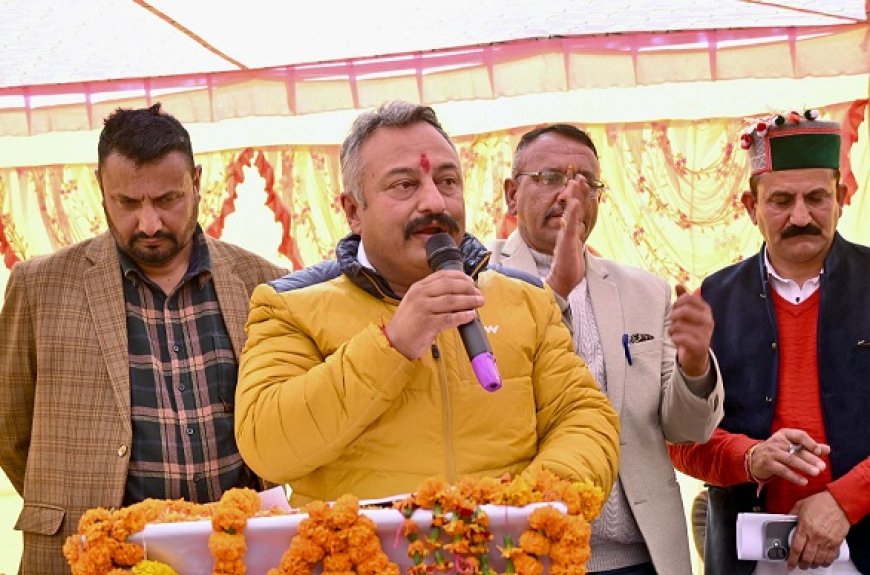 प्रदेश सरकार ग्रामीण विकास एवं बुनियादी सुविधाओं के सुदृढ़ीकरण के लिए प्रतिबद्ध : रोहित ठाकुर