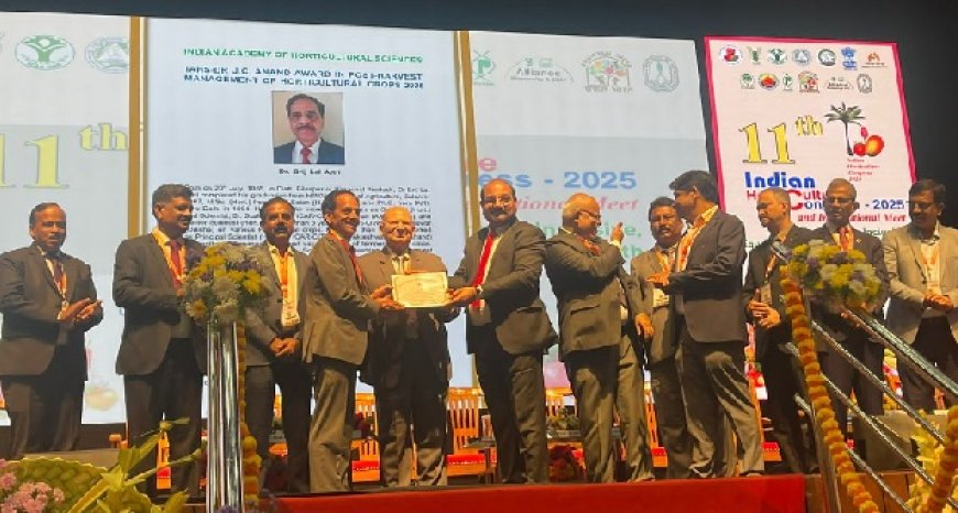 उपलब्धि : डॉ. बीएल अत्री को  पोस्टहार्वेस्टटेक्नोलॉजी में बैंगलोर में मिला गोल्ड मेडल