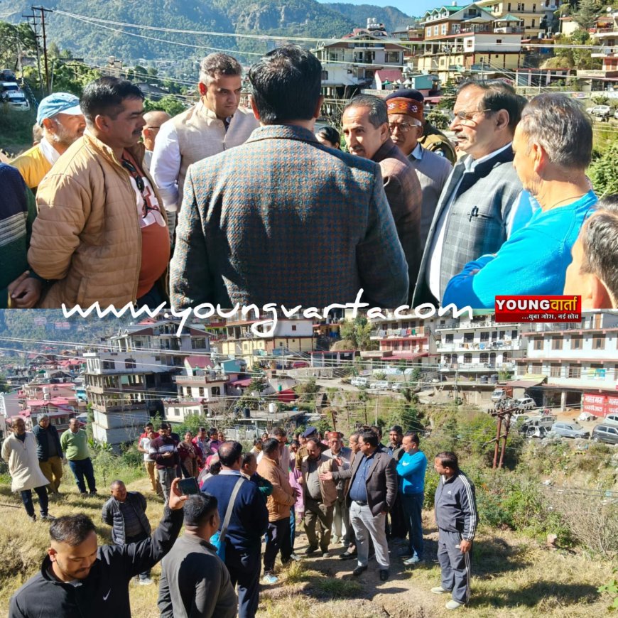 डीसी ने किया कथेड़ सडक़ का निरीक्षण , दिए सडक़ खोलने के निर्देश