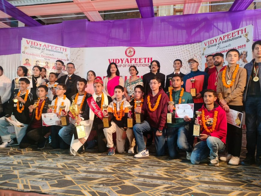 सेंट एडवर्ड्स स्कूल शिमला के प्रबल नेगी बने कलााम ऑफ हिमाचल , विद्यापीठ के कॉन्फ्लुएंस में विजेताओं को मिला सम्मान 