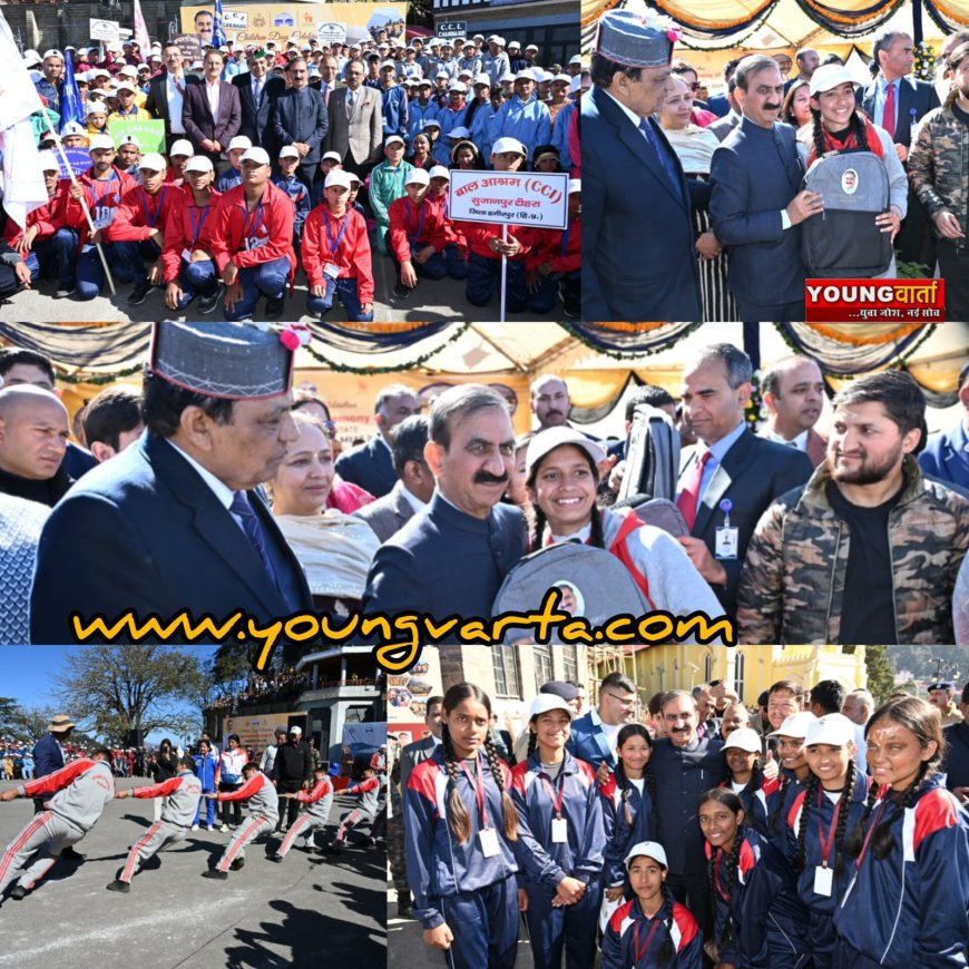 चिल्ड्रन ऑफ द स्टेट स्पोर्टस एंड कल्चरल मीट-2025 का सीएम सुक्खू ने किया शुभारम्भ 
