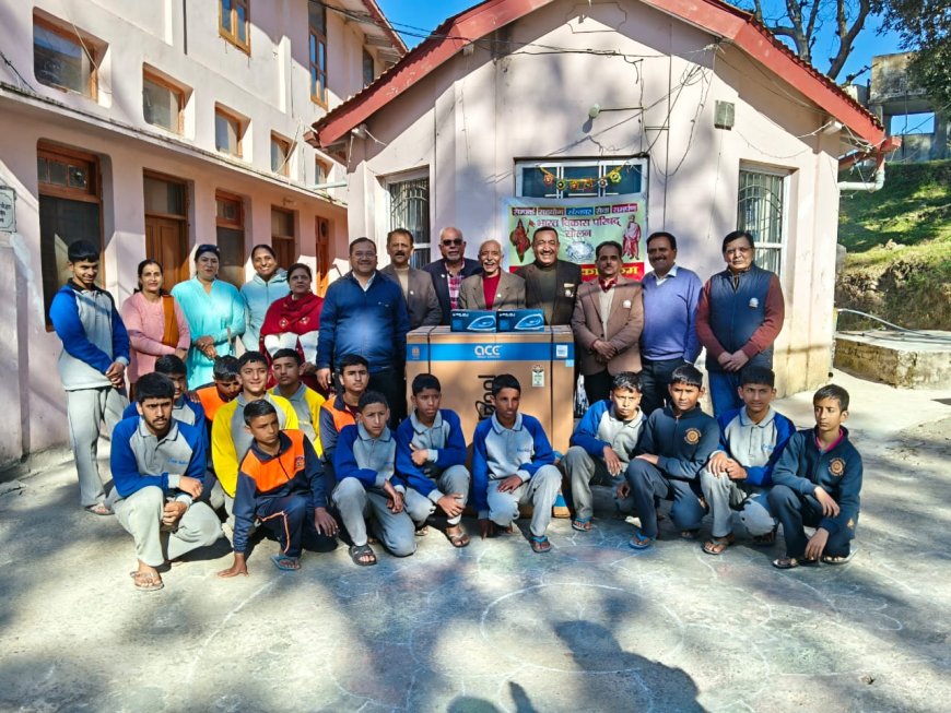 भारत विकास परिषद सोलन ने सेवा भारती छात्रावास डगशाई को भेंट की वाशिंग मशीन  