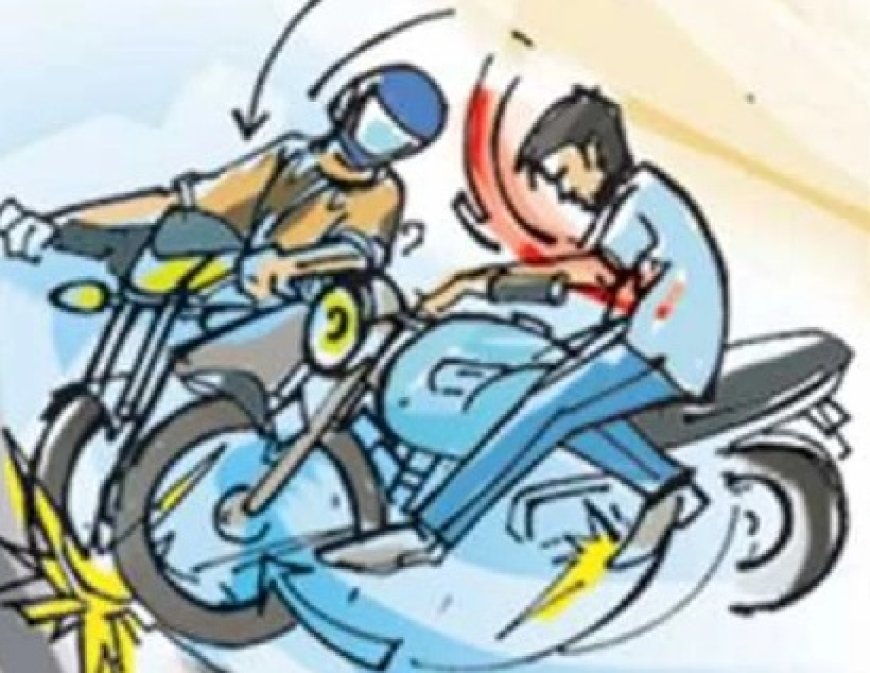 दो बाइकों की जोरदार टक्कर में चार युवकों की मौत,हादसे में एक गंभीर रूप से घायल