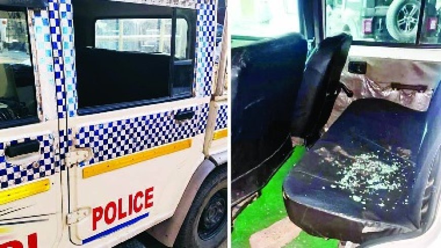 नशे में धुत्त दो युवकों ने पुलिस टीम पर बरसाए डंडे-बोतल-ईंट-पत्थर,आरोपी गिरफ्तार 