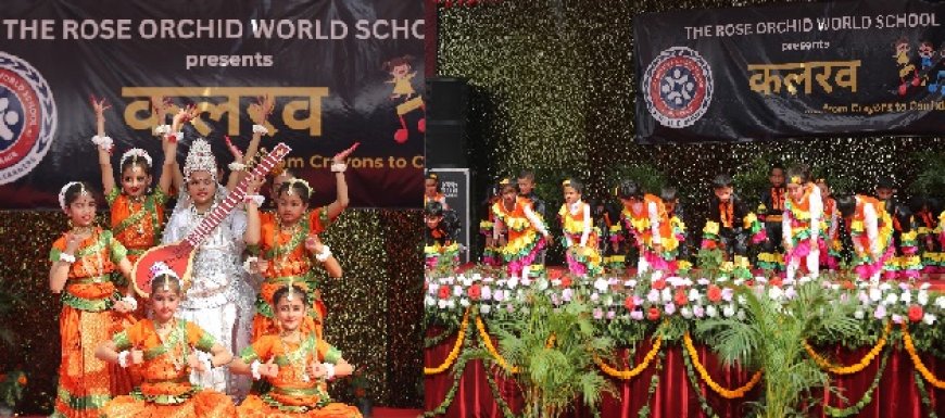 *द रोज ऑर्किड वर्ल्ड स्कूल में थीम "सस्टेनेबल डेवलपमेंट गोल्स" कलरव 2025 का सफल आयोजन 