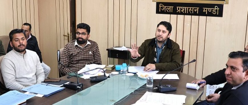 मंडी में इलेक्ट्रिक वाहन चार्जिंग स्टेशन स्थापित करने की तैयारियों की समीक्षा