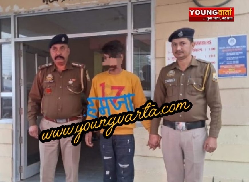पांवटा पुलिस की बड़ी कार्रवाई, गैंगस्टर हमजा गिरफ्तार,आरोपी से हथियार भी बरामद