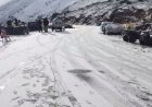 प्रदेश की लाहौल घाटी में मौसम ने लंबे अरसे बाद बदली करवट,रोहतांग दर्रा सहित अन्य ऊंची चोटियों पर बर्फबारी दर्ज 