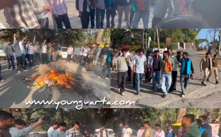 नाहन में एबीवीपी ने सुक्खू सरकार की शव यात्रा किया दाह संस्कार , राष्ट्रीय शिक्षा नीति को लागू करने की मांग 