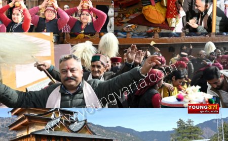 हिमाचल की देव संस्कृति का अपनी अलग पहचान , देवता गुडारू की नव निर्मित पालकी की प्राण प्रतिष्ठा में पहुंचे रोहित ठाकुर